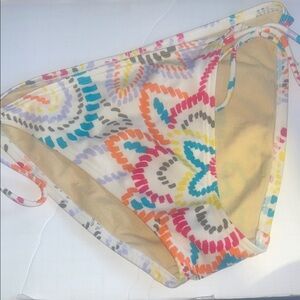 Victoria's Secret swim bikini bottom string Multicolor floral M